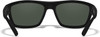 WILEY X PEAK CAPTIVATE POLARIZED SUNGLASSES, MATTE BLACK FRAMES, BLUE MIRROR TINTED LENSES - ACPEA19