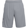 UNDER ARMOUR MEN'S UA TECH GRAPHIC ATHLETIC SHORTS, STEEL/BLACK - 1306443-035