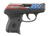 RUGER 380 ACP 2" BARREL, AMERICAN FLAG CERAKOTE, BLACK POLYMER GRIP PISTOL - 6RD