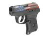 RUGER 380 ACP 2" BARREL, AMERICAN FLAG CERAKOTE, BLACK POLYMER GRIP PISTOL - 6RD