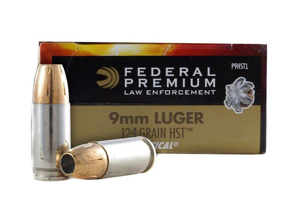 FEDERAL PREMIUM AMMUNITION 124 GRAIN 9MM LUGER HST JHP