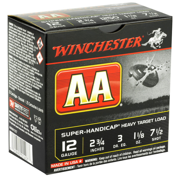 WINCHESTER AMMO AA SUPER HANDICAP 12 GAUGE 2.75" 1 1/8 OZ 7.5 SHOT