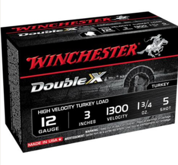 WINCHESTER STH1235 DOUBLE X HIGH VELOCITY 12 GAUGE 3" 1 3/4 OZ 5 SHOT 10 ROUNDS