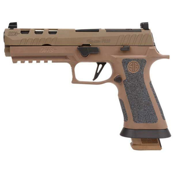 SIG SAUER P320X5 DH3 9MM PISTOL 5" 21RD, COYOTE CERAKOTE