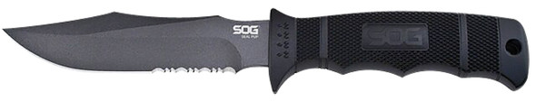 S.O.G SOGM37NCP SEAL PUP AUS8A SS 4.75 FIXED - CLIP POINT PART SERRATED