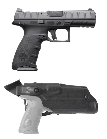 BERETTA APX RDO FULL SIZE 9MM 4.25" PISTOL + SAFARILAND STX HOLSTER.