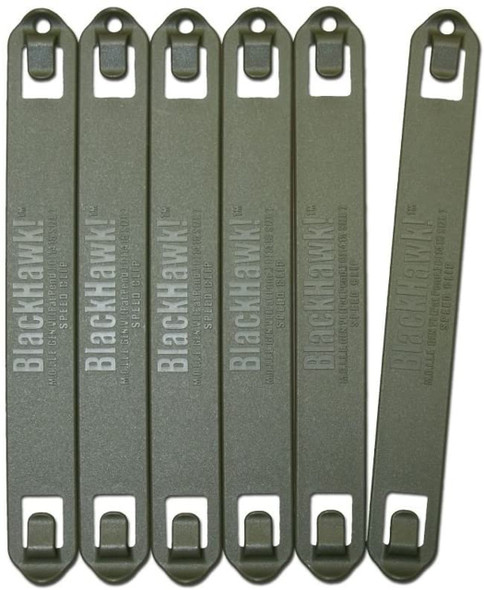 BLACKHAWK SPEED CLIPS (6-PACK #7), OLIVE DRAB - 38C706OD