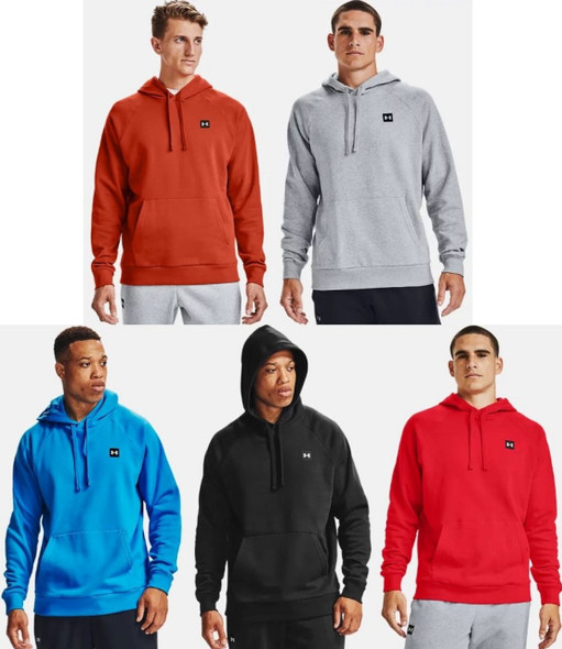 UNDER ARMOUR MEN'S UA RIVAL FLEECE HOODIE SWEATSHIRT - 1357092