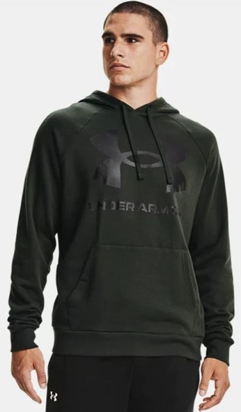 UNDER ARMOUR MEN'S UA RIVAL FLEECE BIG LOGO HOODIE SWEATSHIRT - 1357093