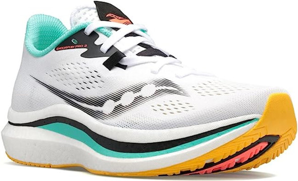 ENDORPHIN PRO 2 RUNNING SHOES, WOMEN'S, WHITE/BLACK/VIZI, 6.5