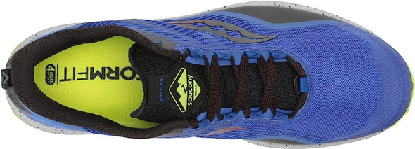 PEREGRINE 12 RUNNING SHOES, MEN'S, BLUE RAZ/ACID, 11