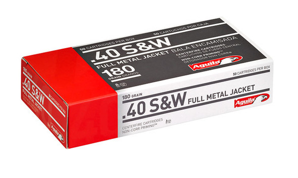 AGUILA 1E402110 TARGET & RANGE 40 S&W 180 GR FULL METAL JACKET