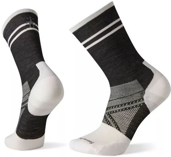 SMARTWOOL PHD CYCLE ULTRA LIGHT PATTERN CREW SOCKS - SW001512