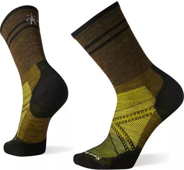 SMARTWOOL PHD CYCLE ULTRA LIGHT PATTERN CREW SOCKS - SW001512