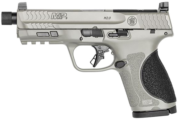 SMITH WESSON 13625 MP M2.0 OR SPEC SERIES KIT STRIKER FIRE 9MM LUGER 4.60 BARREL 151 231 BULL SHARK GRAY POLYMER FRAME OPTIC CUT STAINLESS STEEL SLIDE NO MANUAL SAFETY