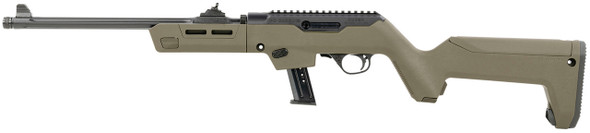 RUGER 9MM 16" BARREL, OD GREEN RIFLE - 17RD