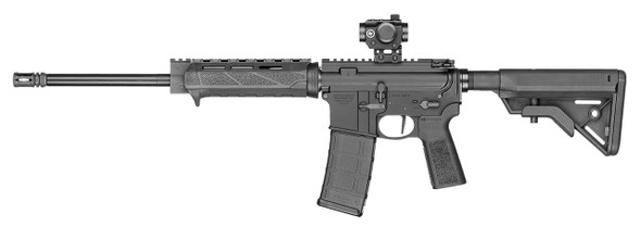 SMITH WESSON VOLUNTEER XV 5.56X45MM NATO 16 301 MATTE BLACK REC BCM MLOK HANDGUARD BLACK ADJUSTABLE B5 BRAVO STOCK B5 TYPE 23 GRIP RIGHT HAND INCLUDES CRIMSON TRACE RED DOT