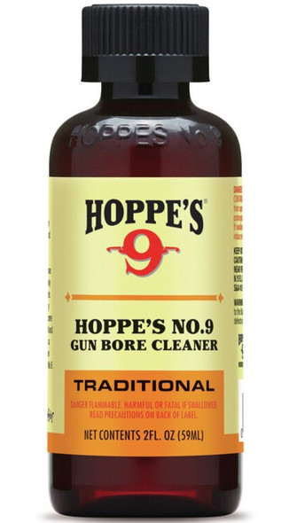 HOPPE'S NO. 9 GUN BORE CLEANER, 2 OZ. BOTTLE - 902