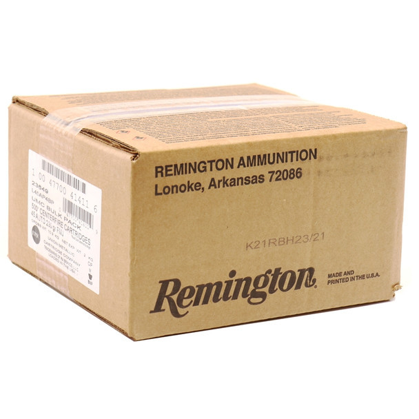 REMINGTON UMC 45 ACP 230 GRAIN FULL METAL JACKET BULK PACK 500 ROUNDS - 23649