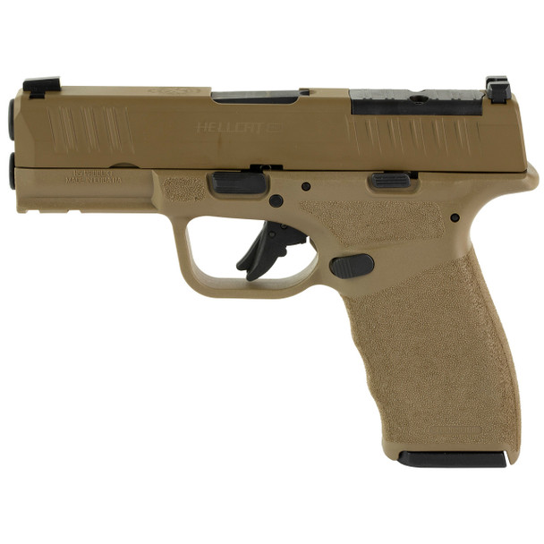 SPRINGFIELD FIRSTLINE HELLCAT PRO 9MM OPTICS READY COMPACT PISTOL HCP9379FOSP 15RD 3.7" FLAT DARK EARTH