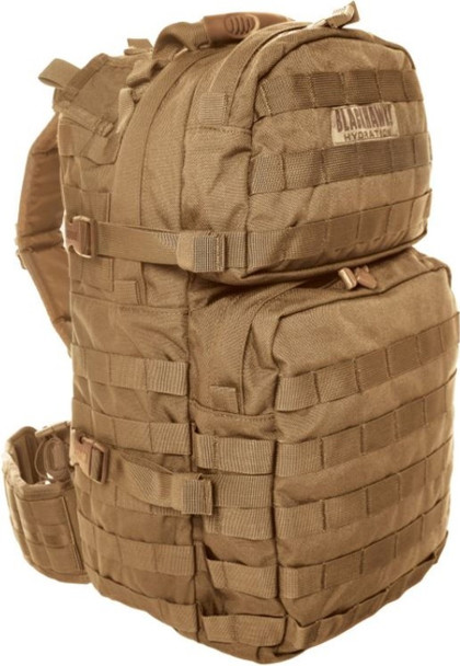 BLACKHAWK HYDRASTORM STRIKE CYCLONE 100OZ HYDRATION PACK, COYOTE TAN - 65SC00CT