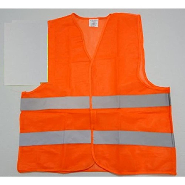 20 BRAND NEW ADULT SIZE ORANGE SAFETY VESTS WHOLESALE