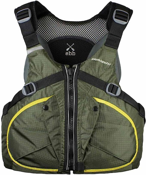 STOHLQUIST MEN'S EBB LIFEJACKET STEEL GREEN 2XL (PFD)