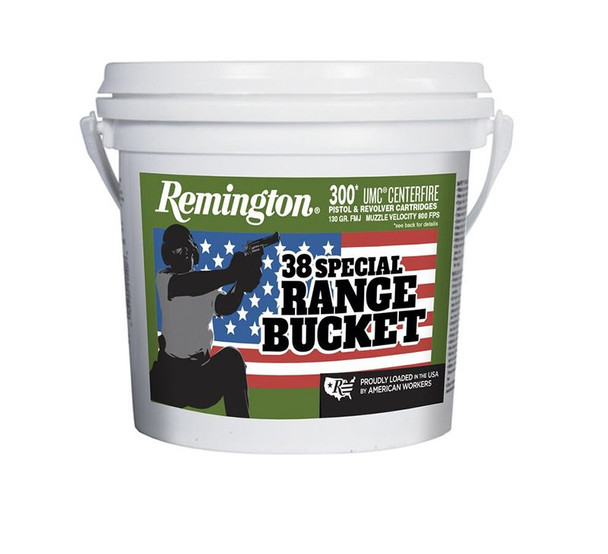 REMINGTON RANGE BUCKET 38 SPECIAL 130 GR. FMJ 300 RDS - 23669