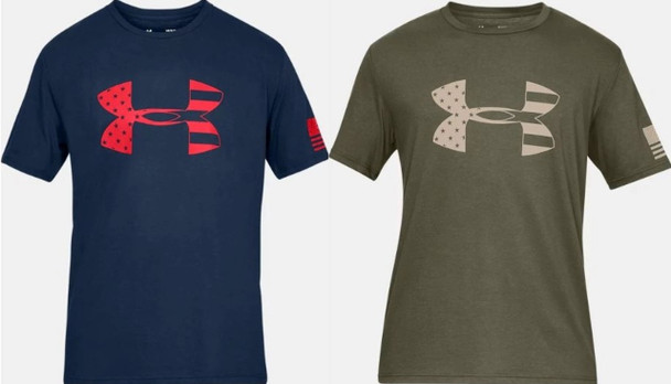 UNDER ARMOUR MEN'S UA FREEDOM TONAL ATHLETIC GRAPHIC BFL T-SHIRT - 1333367