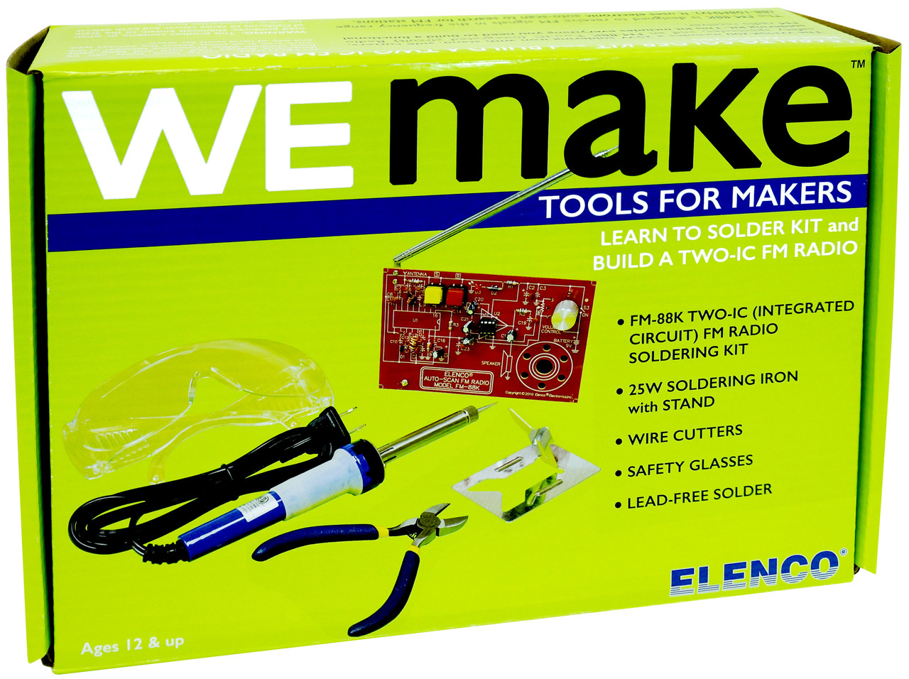 Elenco FM Radio Soldering Kit with Tools