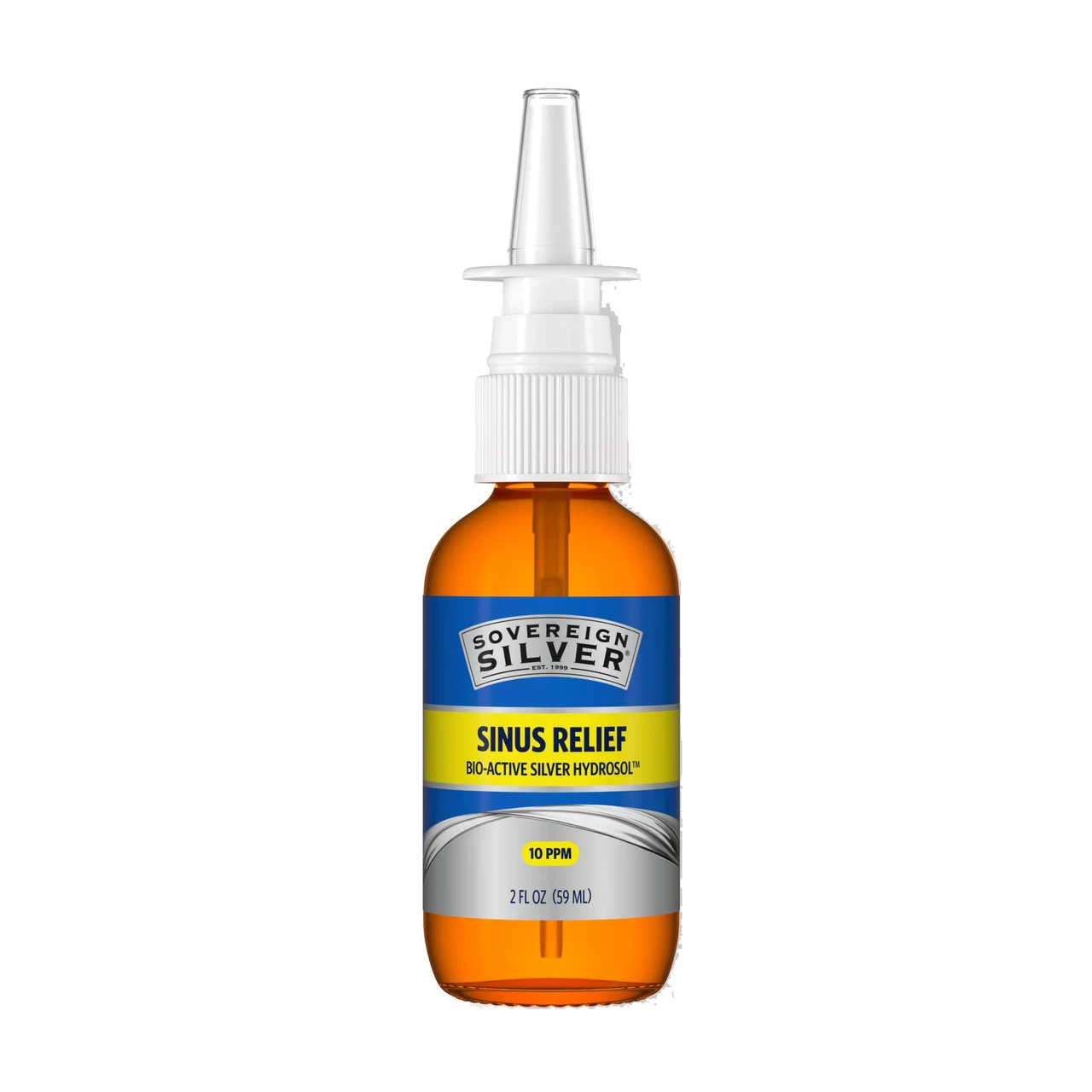 Sovereign Silver, Bio-Active Silver Hydrosol, Sinus Relief - 2 oz Vertical Spray