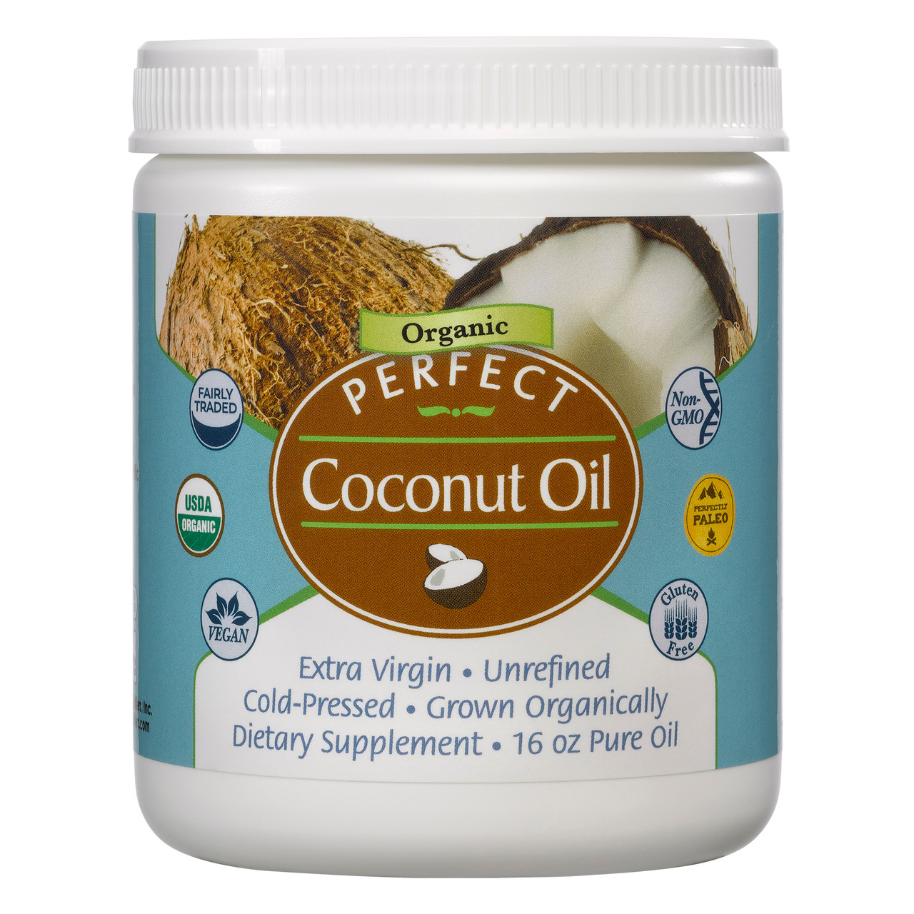 Cold Pressed Coconut Oil Perfect Coconut Oil - extra-virgin, unrefined, cold-pressed, organic