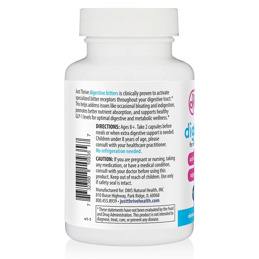 Just Thrive Digestive Bitters - 60 capsules Just Thrive Digestive Bitters - 60 capsules