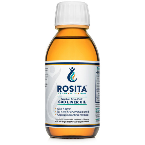 Rosita Extra Virgin Cod Liver Oil (EVCLO) - 5oz (150ml) liquid from Norway Rosita Extra Virgin Cod Liver Oil (EVCLO) - 5oz (150ml) liquid from Norway