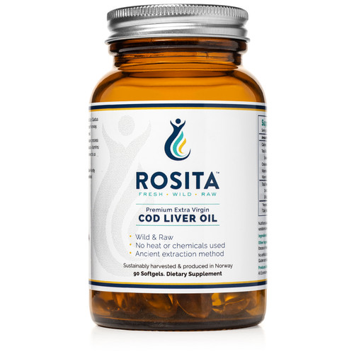Rosita Extra Virgin Cod Liver Oil (EVCLO) - 90 Fish Softgels from Norway Rosita Extra Virgin Cod Liver Oil (EVCLO) - 90 Fish Softgels from Norway