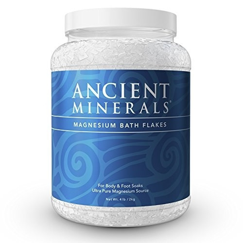 Ancient Minerals Magnesium Bath Flakes - Transdermal Magnesium Supplement - 4 lbs Ancient Minerals Magnesium Bath Flakes - Transdermal Magnesium Supplement - 4 lbs