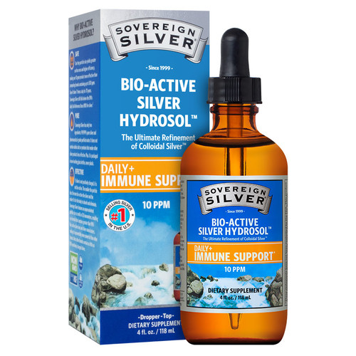 Sovereign Silver, Bio-Active Silver Hydrosol - 4oz Dropper Sovereign Silver, Bio-Active Silver Hydrosol - 4oz Dropper