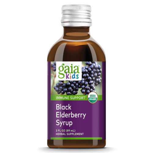 Gaia Kids Black Elderberry Syrup- 3 oz Gaia Kids Black Elderberry Syrup- 3 oz