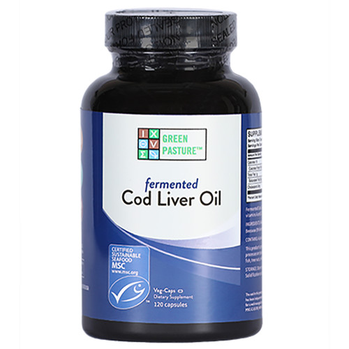  Green Pasture Blue Ice Fermented Cod Liver Oil - 120 Capsules
