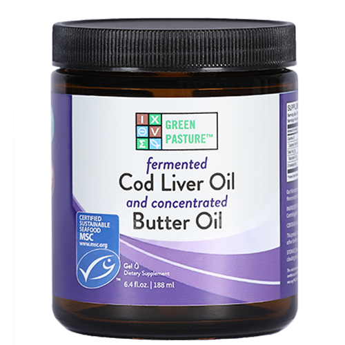 Green Pasture Butter Oil/FermentedCod Liver Oil, Gel - 6.4 fl. oz. Green Pasture Butter Oil/FermentedCod Liver Oil, Gel - 6.4 fl. oz.