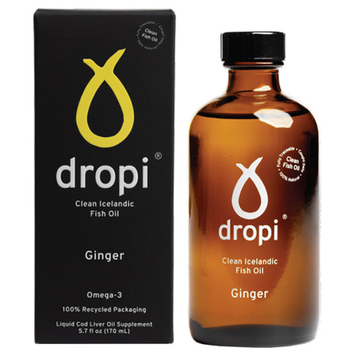 Dropi Ginger- Pure Icelandic Extra Virgin Cod Liver Oil 170 ml Dropi Ginger- Pure Icelandic Extra Virgin Cod Liver Oil 170 ml