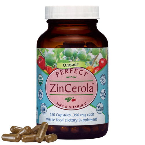Perfect ZinCerola - Zinc & Vitamin C Superfood - 120 Capsules Perfect ZinCerola - Zinc & Vitamin C Superfood - 120 Capsules