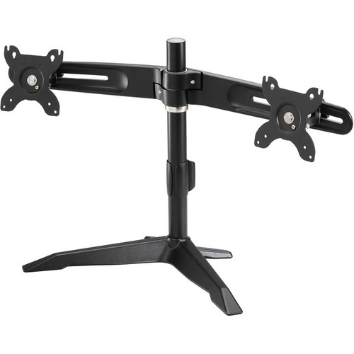 Amer Mounts Stand Based Dual Monitor Mount for two 15"-24" LCD/LED Flat Panel Sc