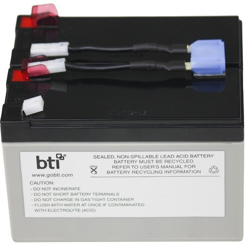 BTI UPS Battery Pack - 12 V DC - Lead Acid - Spill Proof