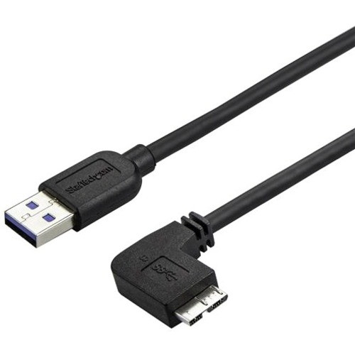 StarTech.com 2m 6 ft Slim Micro USB 3.0 (5Gbps) Cable - M/M - USB 3.0 A to Right