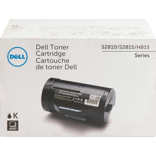 Dell Original High Yield Laser Toner Cartridge - Black - 1 / Each - 6000 Pages