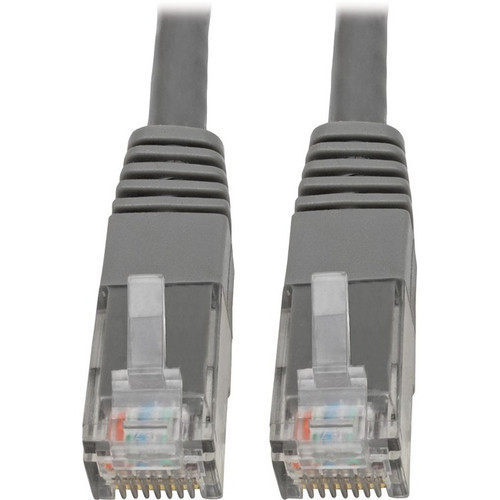 Tripp Lite by Eaton Cat6 Gigabit Molded (UTP) Ethernet Cable (RJ45 M/M) PoE Gray