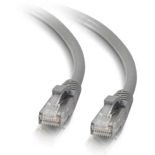 C2G 3ft Cat5e Ethernet Cable - Snagless Unshielded (UTP) - Gray - Cat5e for Netw