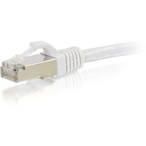 C2G-10ft Cat6 Snagless Shielded (STP) Network Patch Cable - White - Category 6 f