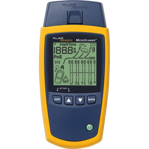 Fluke Networks MicroScanner2 Cable Verifier - RJ-45 10/100/1000Base-T Network